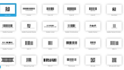 Barcode templates, you can add your own