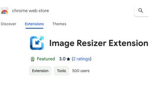 Image Resizer Extension screenshot 1