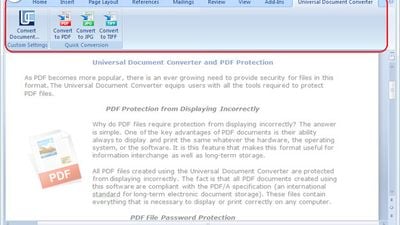 Universal Document Converter screenshot 1