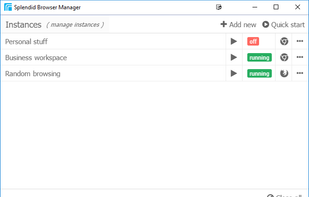 Splendid Browser Manager screenshot 1