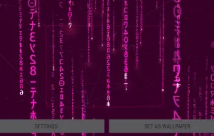 Digital Rain 3D Live Wallpaper screenshot 1