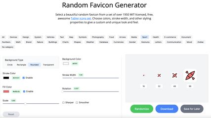 Random Favicon Generator - 1