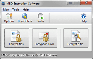 MEO File Encryption Software screenshot 3