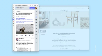 Vivaldi now has built-in support for Mastodon alongside its own instance image