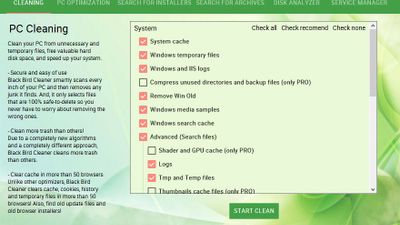 Clean your PC from unnecessary and temporary files
which frees valuable hard disk space and speeds up your system.