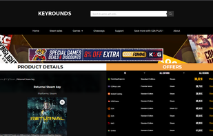 game page(product page)