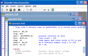 EASy68K screenshot 1