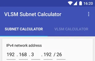 VLSM Subnet Calculator screenshot 1