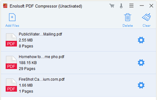 Enolsoft PDF Compressor screenshot 1