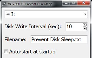 Prevent Disk Sleep screenshot 1