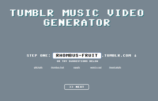 Tumblr Music Video Generator screenshot 1