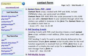 SSEP - Site Search Engine PHP-Ajax screenshot 2