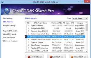 ChrisPC DNS Switch screenshot 1