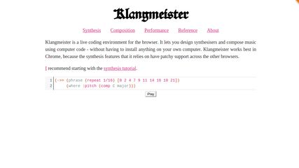 Klangmeister screenshot 1