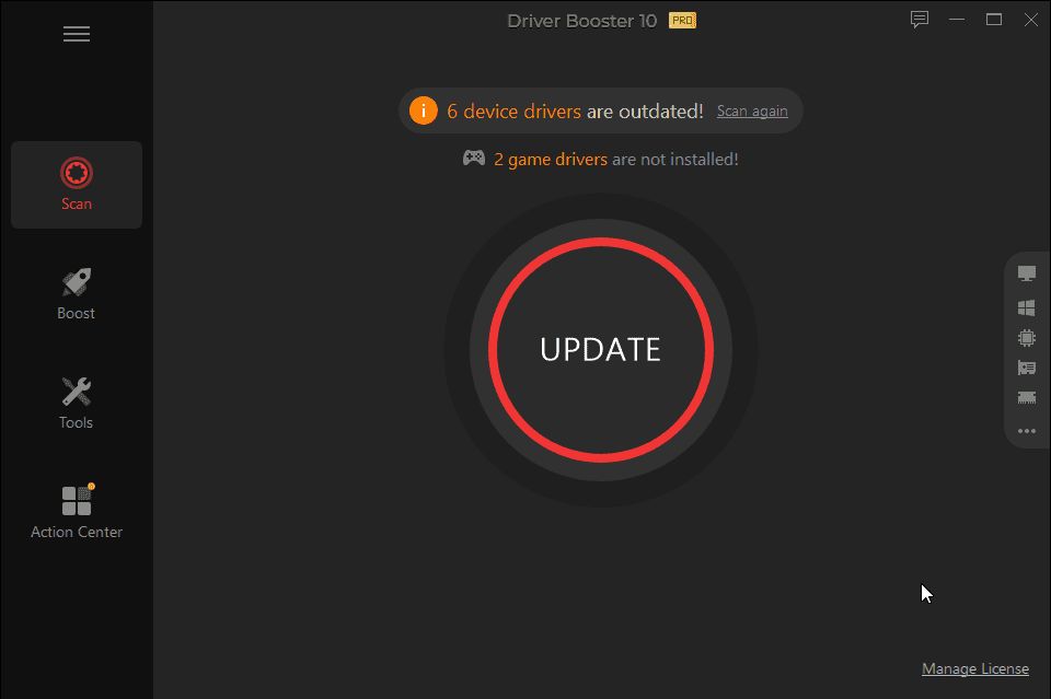 IObit Driver Booster for Windows lets you easily update your system drivers