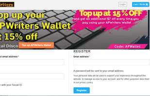 Login and registration portal