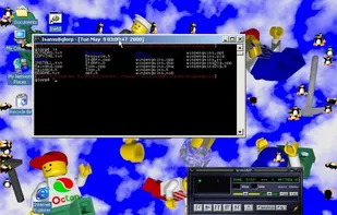 This is just a normal screenshot of WinPenguins, nothing special. 