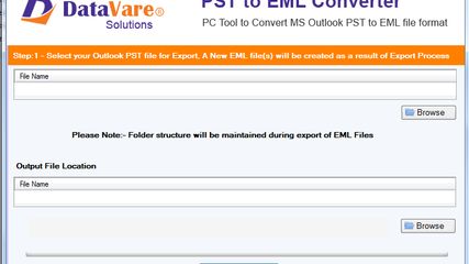 DataVare PST to EML Converter screenshot 1