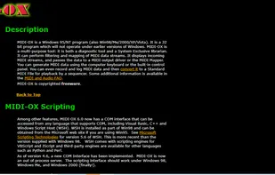 MIDI-OX screenshot 1