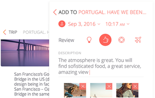 You can capture your travel memories in real time by posting notes and photos on your trip journal using Tripblan Mobile app, even when you’re not connected to internet. Or you can post them once you’re back from your trip using the Tripblan web travel diary.