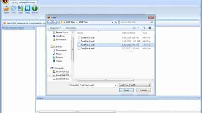 Databasefilerecovery SQL Database Recovery screenshot 1