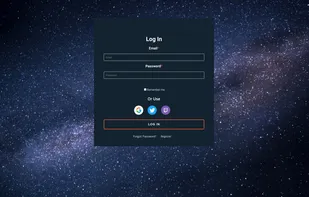 login page