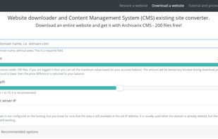 archivarix website downloader