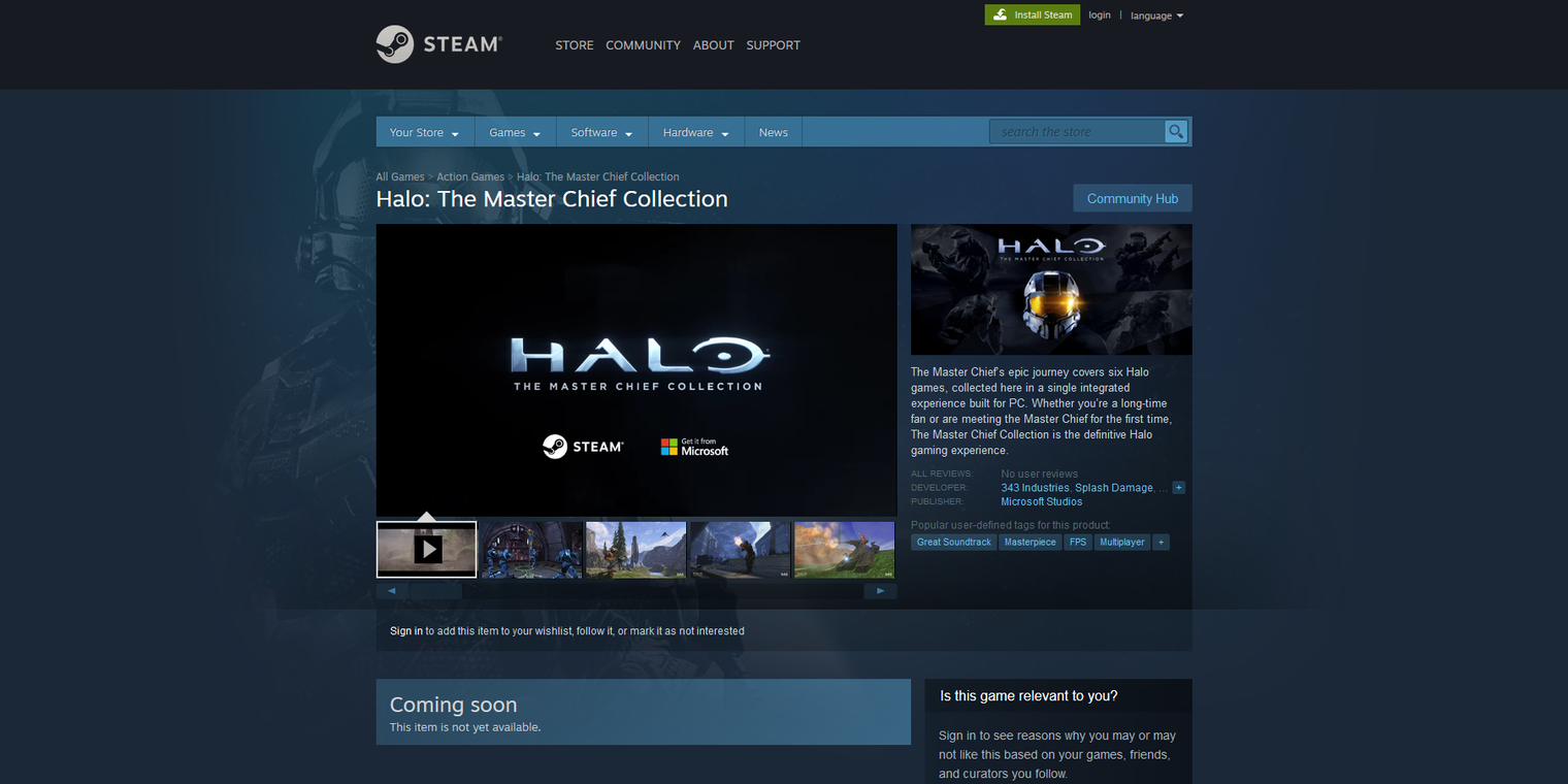 Buy Halo: The Master Chief Collection (PC) - Steam Account