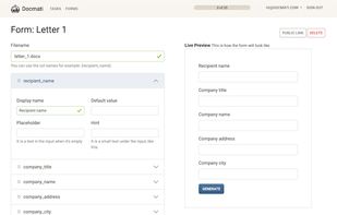 Form customization