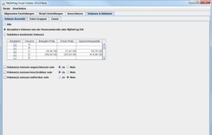Select the volumes to process