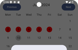 Mensinator screenshot 1