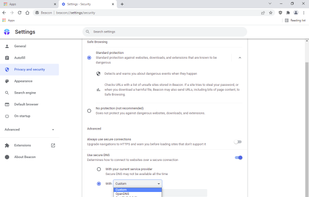 Beacon Browser screenshot 2