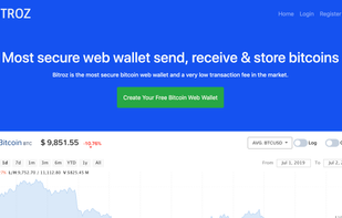 Bitroz wallet screenshot 1