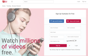 Vuetubes screenshot 1