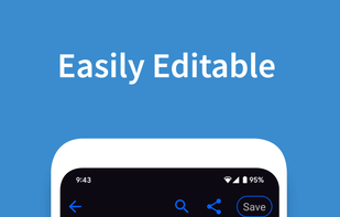 Shows the transcribed text being edited.