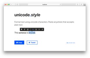 unicode.style screenshot 1