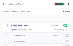 CodeFactor.io screenshot 3
