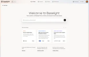 Baselight AI combines a natural language interface with a vast data catalog