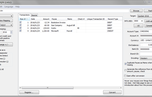 CSV2QFX screenshot 1