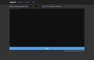Main page - dark mode