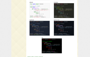 Pygments screenshot 1