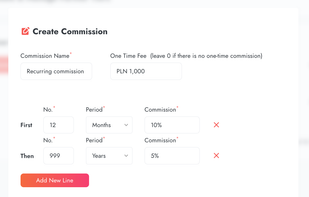 Create elastic commission types