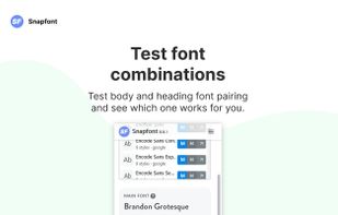 Snapfont screenshot 1