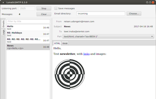LunaticSMTP screenshot 1