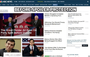 Spoiler Protection chrome extension screenshot 1