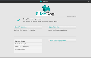 SlideDog Startup Screen