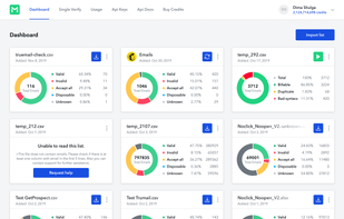 Bulk email verification