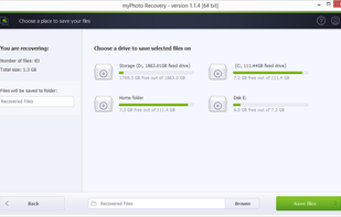 myPhoto Recovery screenshot 1