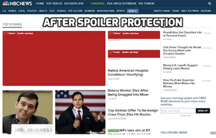 Spoiler Protection chrome extension screenshot 1