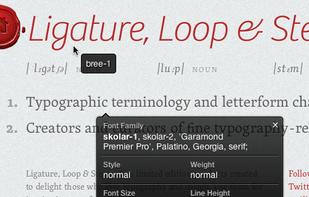 WhatFont screenshot 1